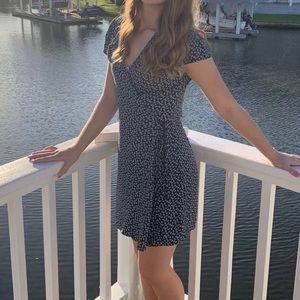 Bacchae blue brandy Melville wrap dress